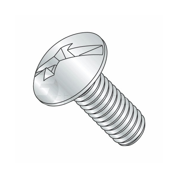 Newport Fasteners #10-24 x 1-1/2 in Combination Phillips/Slotted Truss Machine Screw, Zinc Plated Steel, 1750 PK 290233-1750 - main
